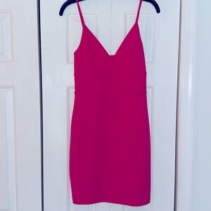 Express Fushia bodycon dress